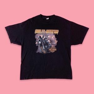Black Harley Davidson Graphic Tee